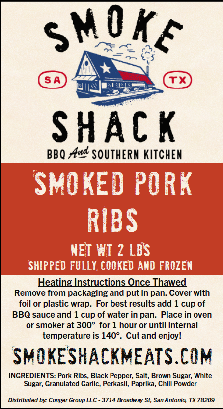 Smoked Pork Ribs - 1 Rack
