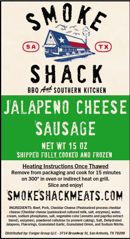 Jalapeño Cheddar Smoked Sausage - 1 link